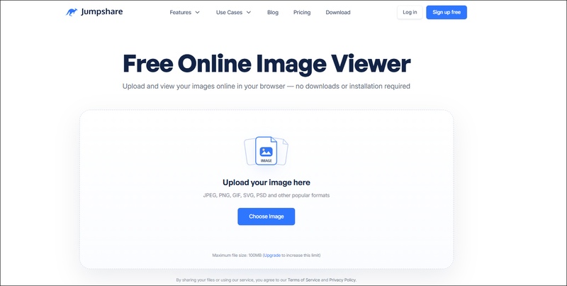 jumpshare free online image viewer