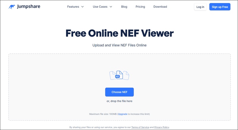 jumpshare free online nef viewer