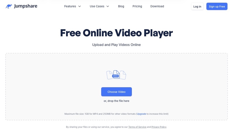 jumpshare online video player