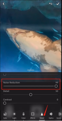 lightroom noise recution