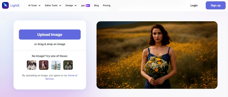 lightx editor ai image extender with prompt
