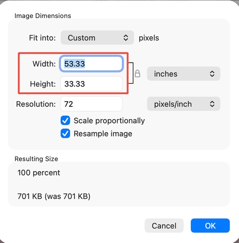 reduce tiff size in mac preview