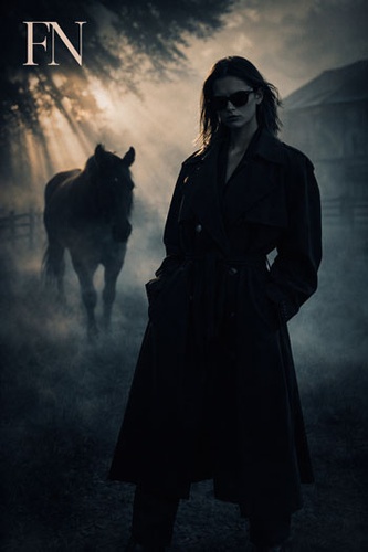 minimalist high fashion dark aura farm photo