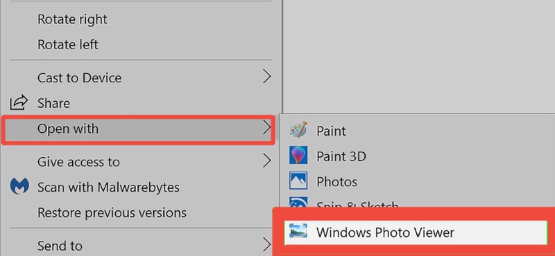 open tiff with windows photo viewer