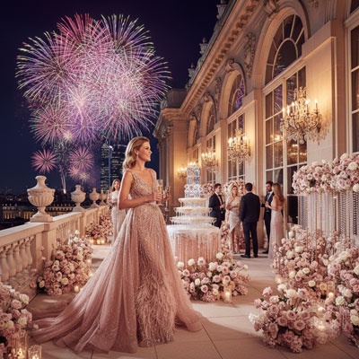 opulent rooftop & palace celebration