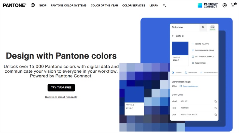 pantone connect