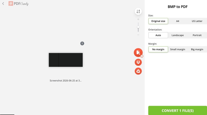 pdf candy convert bmp files to pdf