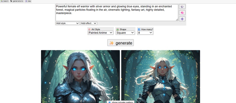 perchance generate images no restrictions