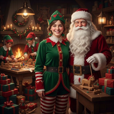 photo with santa or elf