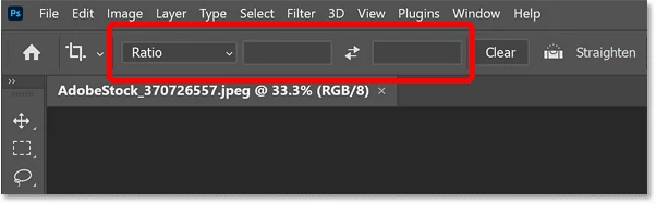 photoshop crop tool