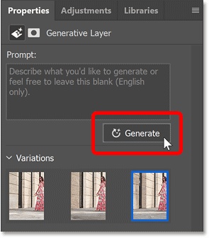 photoshop generative layer