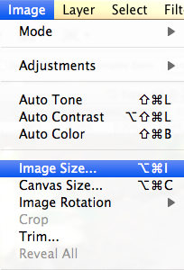 Photoshop Taille de l'image