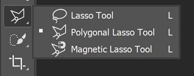 use lasso tool to select canvas to extend background