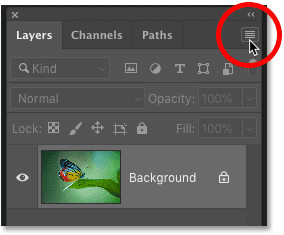 photoshop layers menu