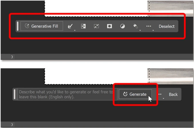 photoshop prompt generate fill
