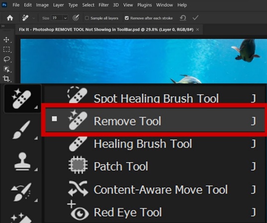 supprimer une personne d'une photo dans photoshop