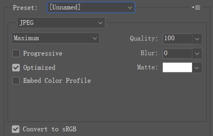 photoshop save dng as jpg