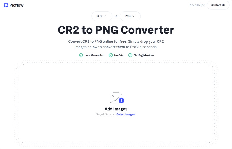 picflow cr2 to png converter