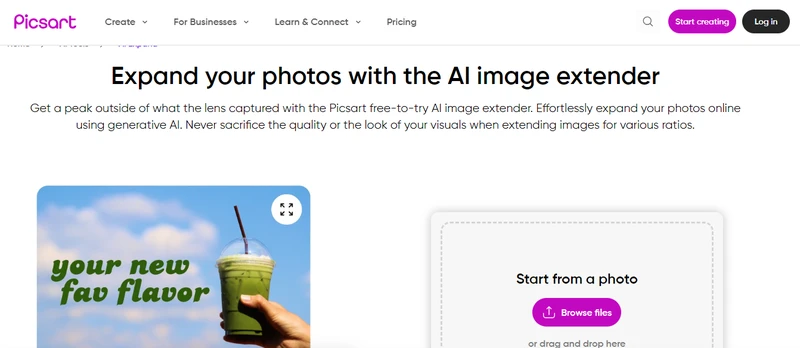 picsart ai background extender