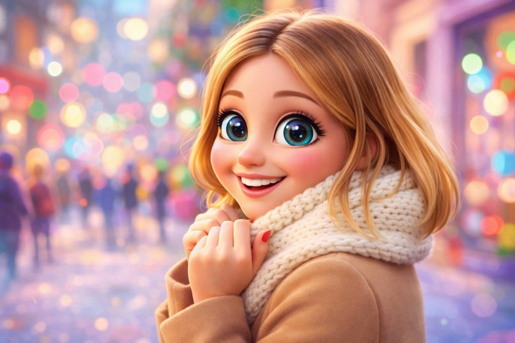 pixar 3d animation style caricature