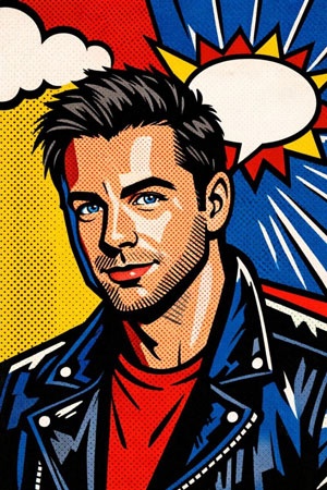pop art style portrait