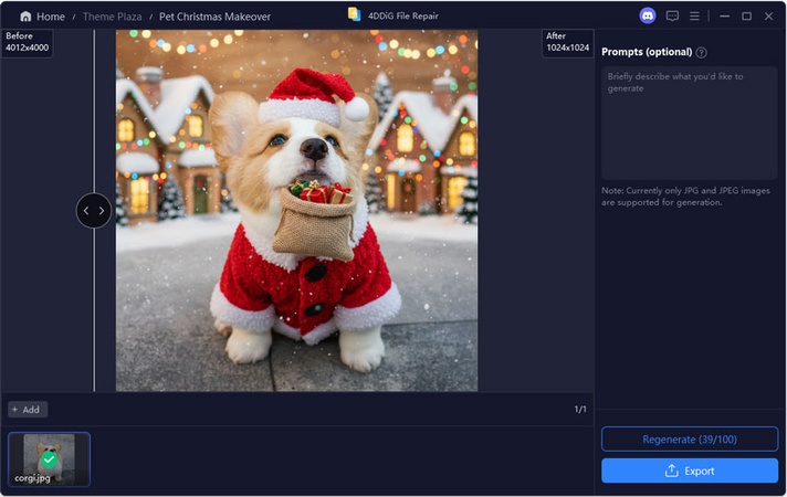 puppy christmas makeover