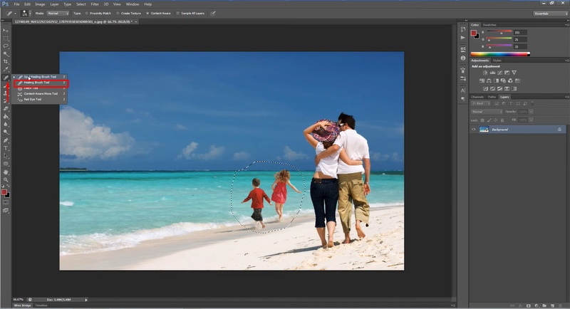 remove unwanted object from photo in photoshop