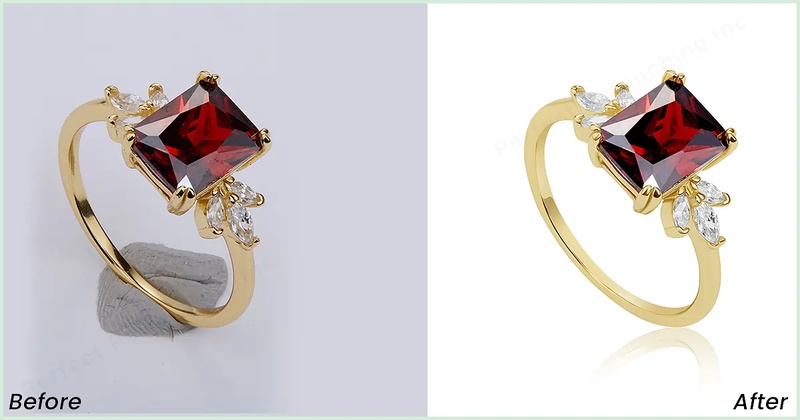 retouch metallic parts for jewelry