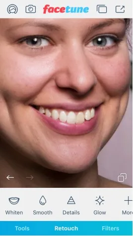 retouch photo with facetune