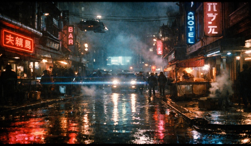 retro 80s scifi film photo 1