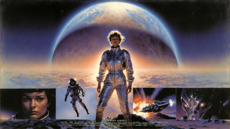 retro 80s scifi film photo 3