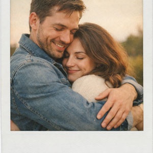 romantic couple portrait