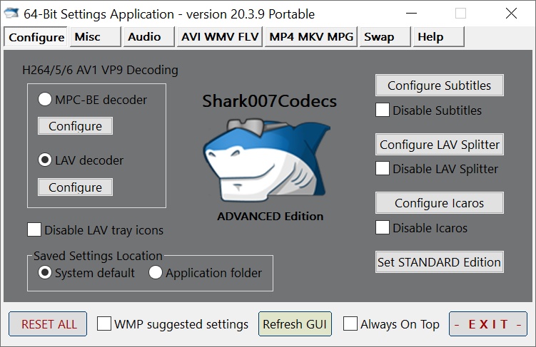 shark007 codecs
