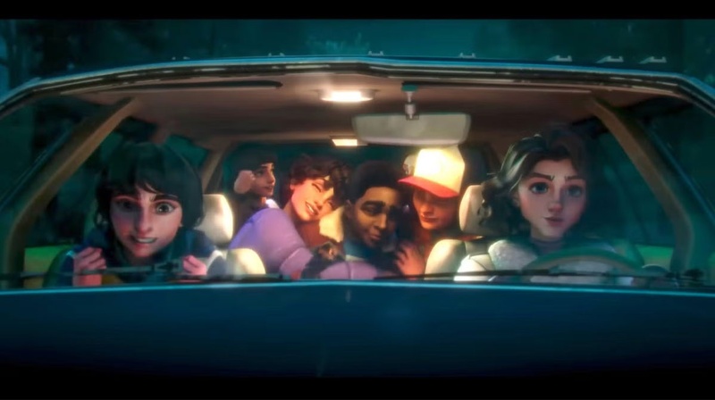 stranger things car ride filter