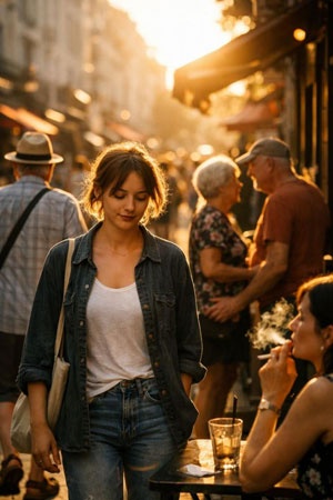 street candid portrait
