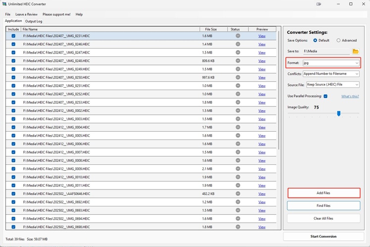 unlimited heic converter