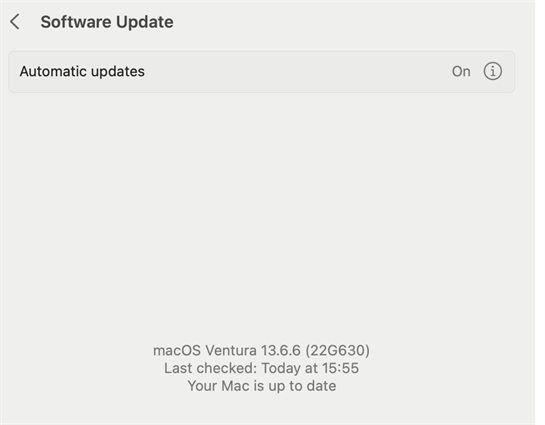 update macos