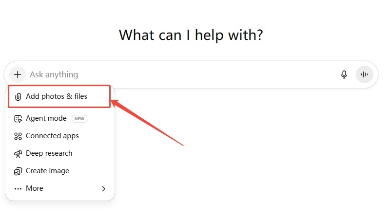 upload image to new gpt chat