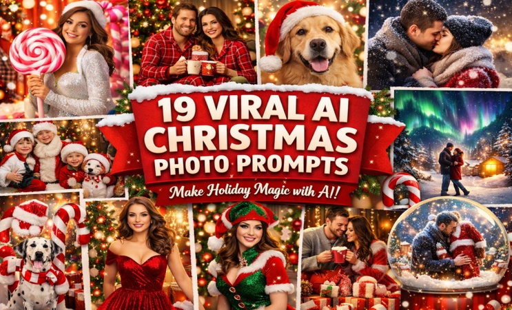 viral ai christmas photo prompt