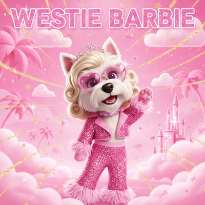 viral barbie fashionista pixar dog edition