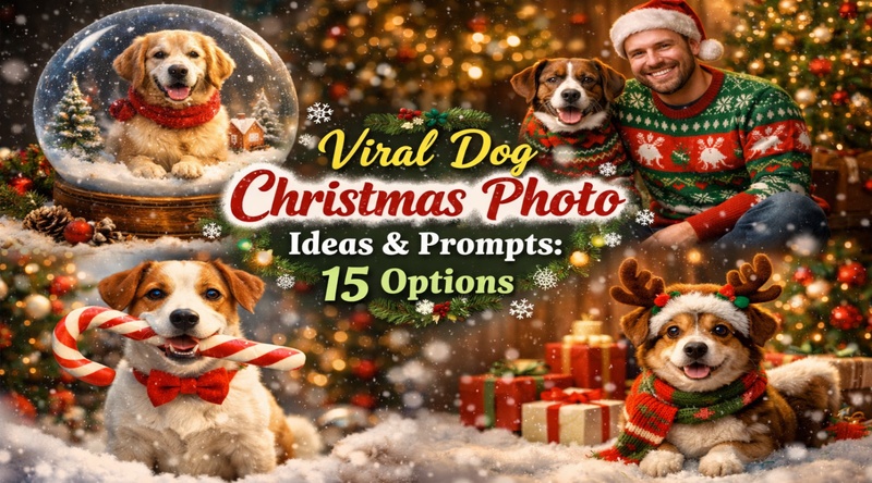 viral dog christmas photo ideas