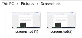 Windows Screenshots-Ordner