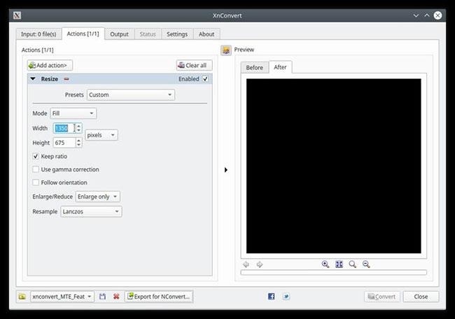 xnconvert actions settings