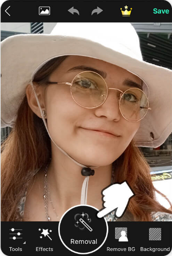 Outil de suppression des reflets YouCam