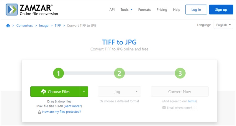 zamzar tiff file to jpg converter