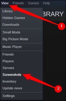 dropdown menu