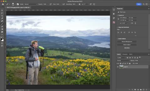 open photoshop