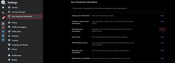 use facebook archives