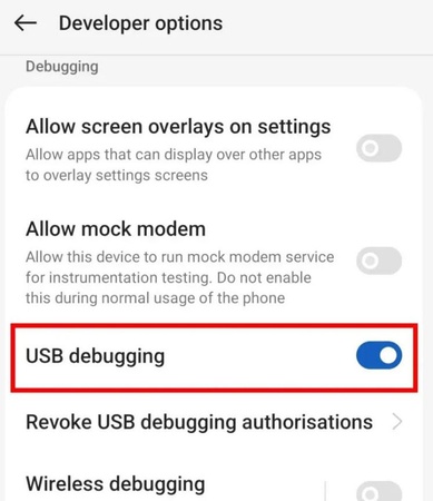 use la depuración USB de Android para reparar la aplicación no instalada para un paquete no válido