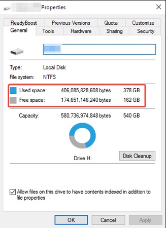 windows speicherplatz im datei-explorer überprüfen